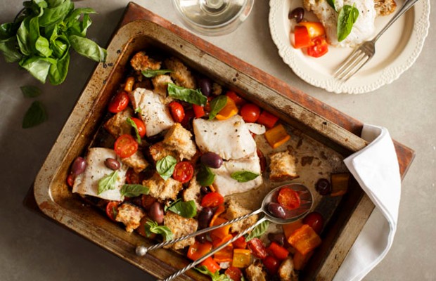 Baked Panzanella with grilled fish - Food24