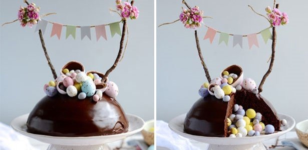 Chocolate Heart Surprise Cake - Fabulous Family Food by Donna Dundas