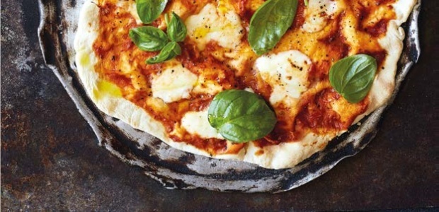 Classic Margherita pizza with buffalo Mozzarella and fresh -