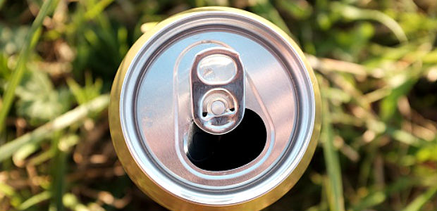 open beer can