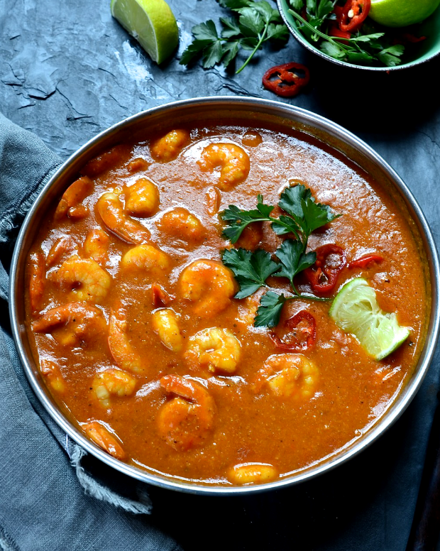 Prawn and coconut cream curry