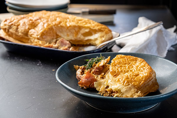 bacon and chicken pie