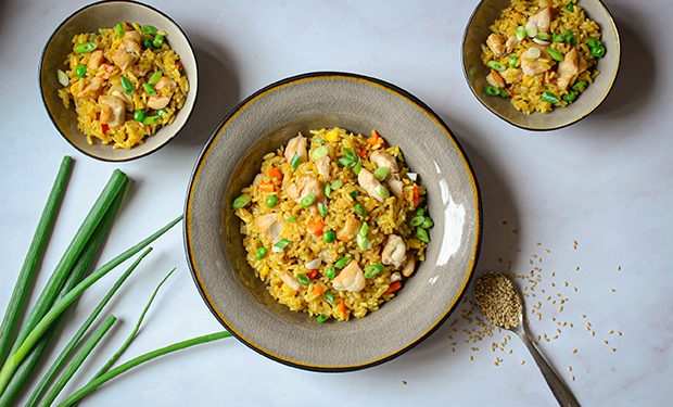 savoury rice with chicken