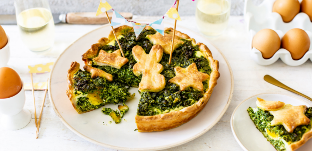 spinach and egg tart