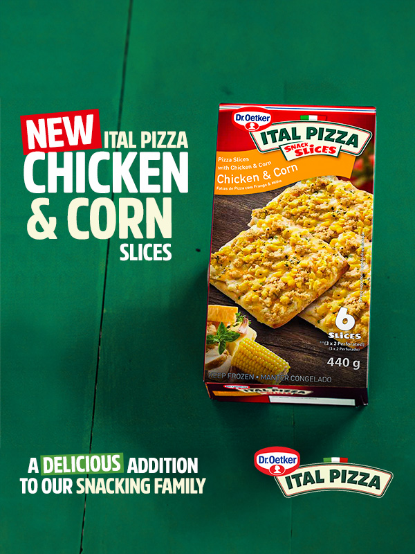 Dr Oetker chicken and corn slices