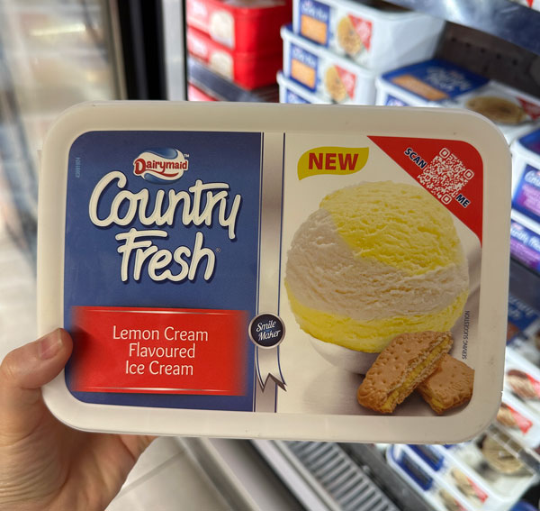 Country Fresh lemon cream ice cream
