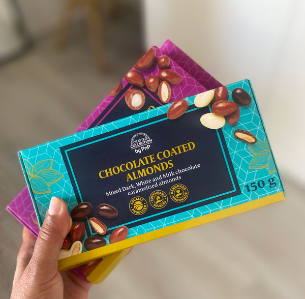 Crafted Collection chocolate almonds