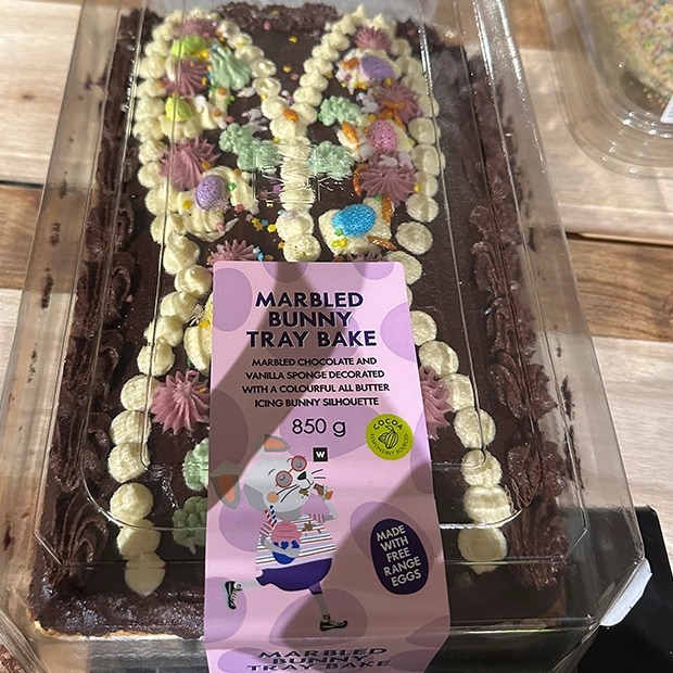 bunny tray cake